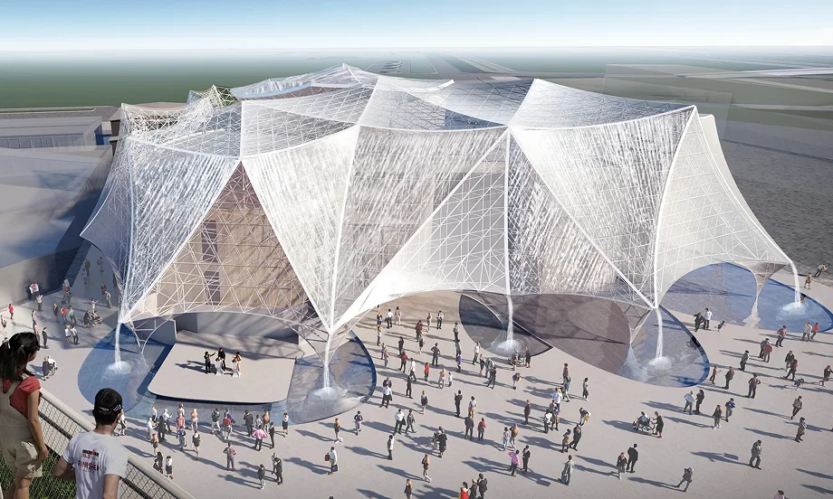 大阪ヘルスケアパビリオンの完成予想図