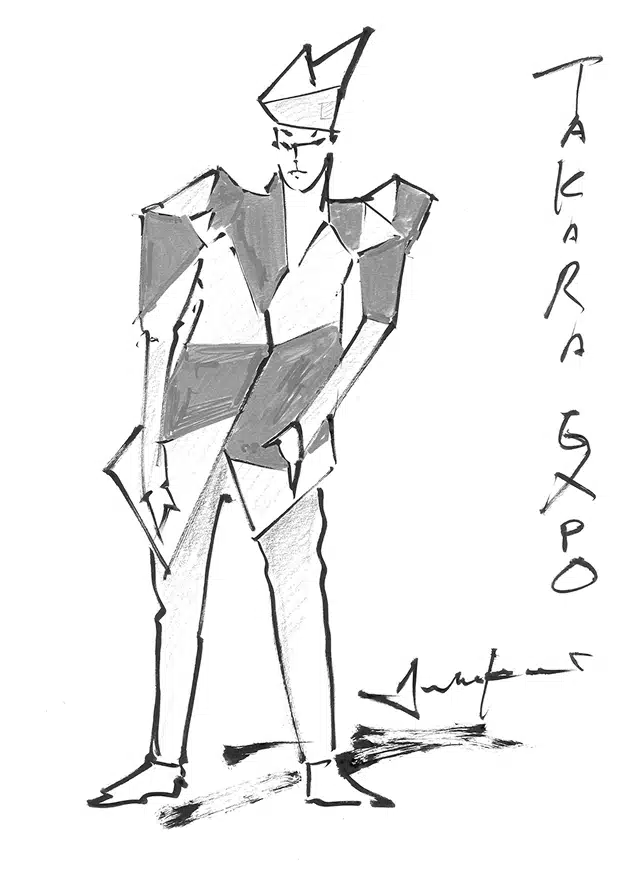 完成したデザインスケッチの画像